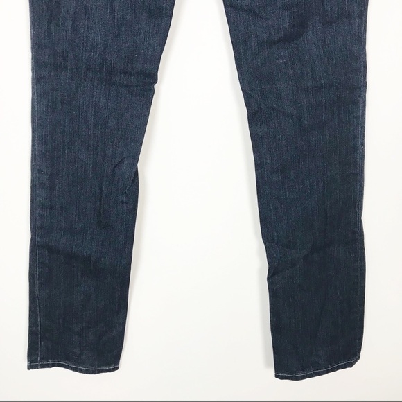 MAY75 575 Dark Wash Distressed Straight Leg Jeans - Picture 6 of 7